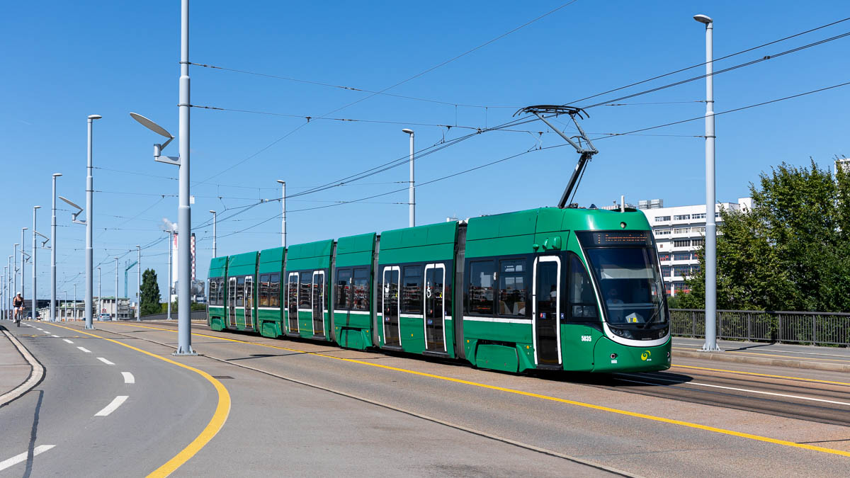 BVB 5035 (Be 6/8 Flexity) Dreirosenbrücke, Basel