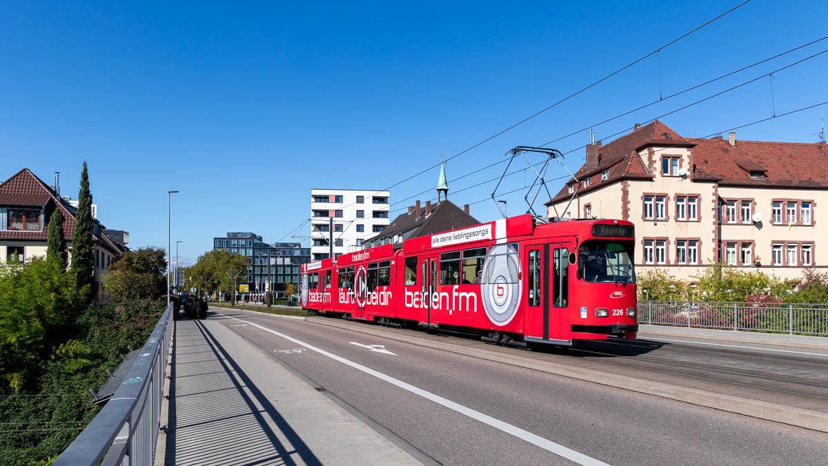 VAG 226 (Typ GT8N) Killianstraße, Freiburg i.Br.