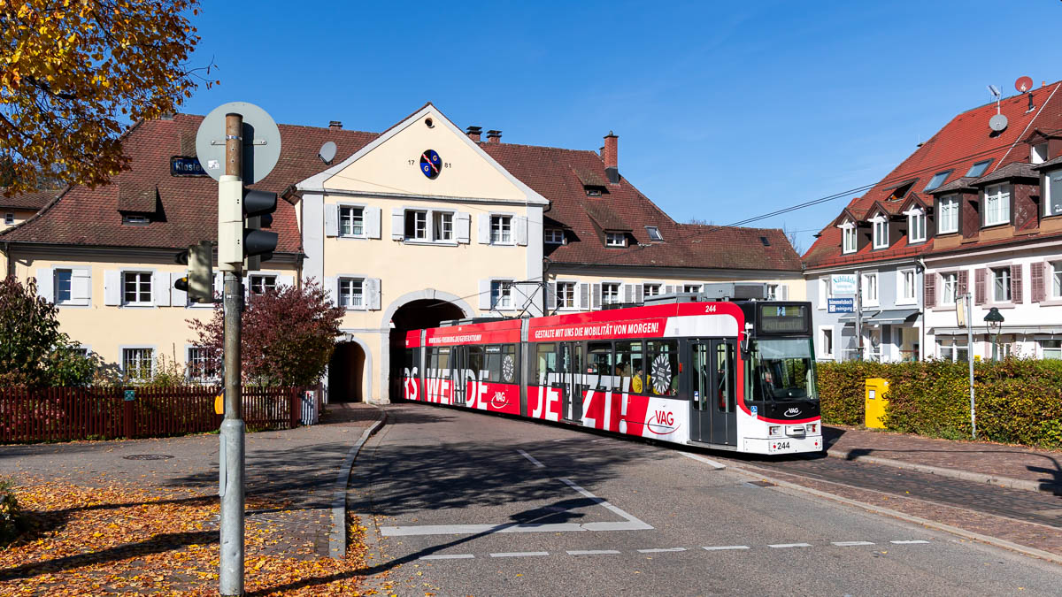 VAG 244 (Typ GT8Z) Klsterplatz, Freiburg i.Br.
