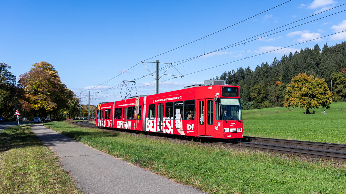 VAG 247 (Typ GT8Z) Wiesenweg, Freiburg i.Br.