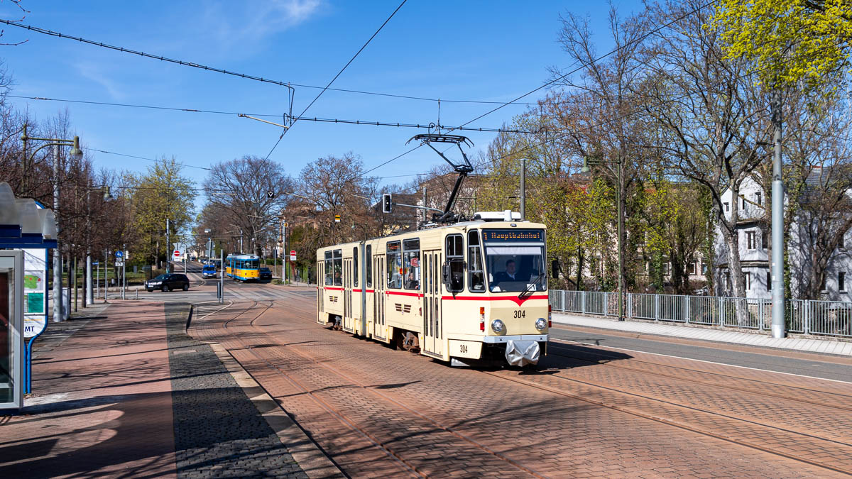TWSB 304 (Typ KT4DC) Hauptbahnhof, Gotha