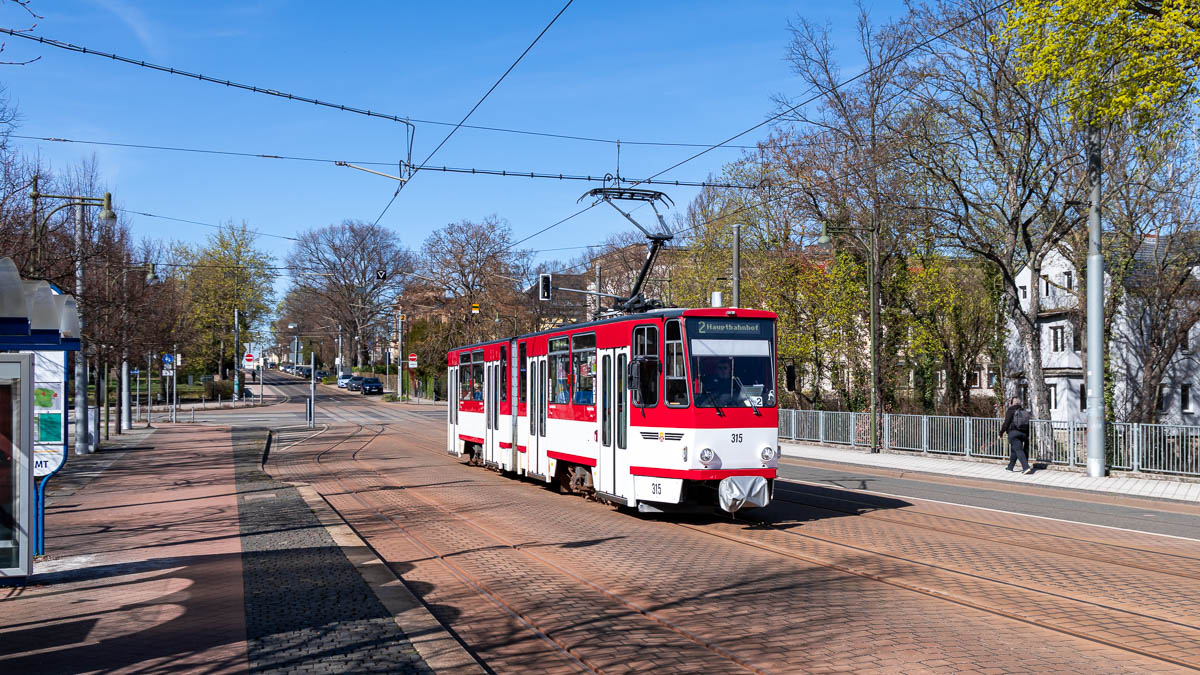 TWSB 315 (Typ KT4DC) Hauptbahnhof, Gotha