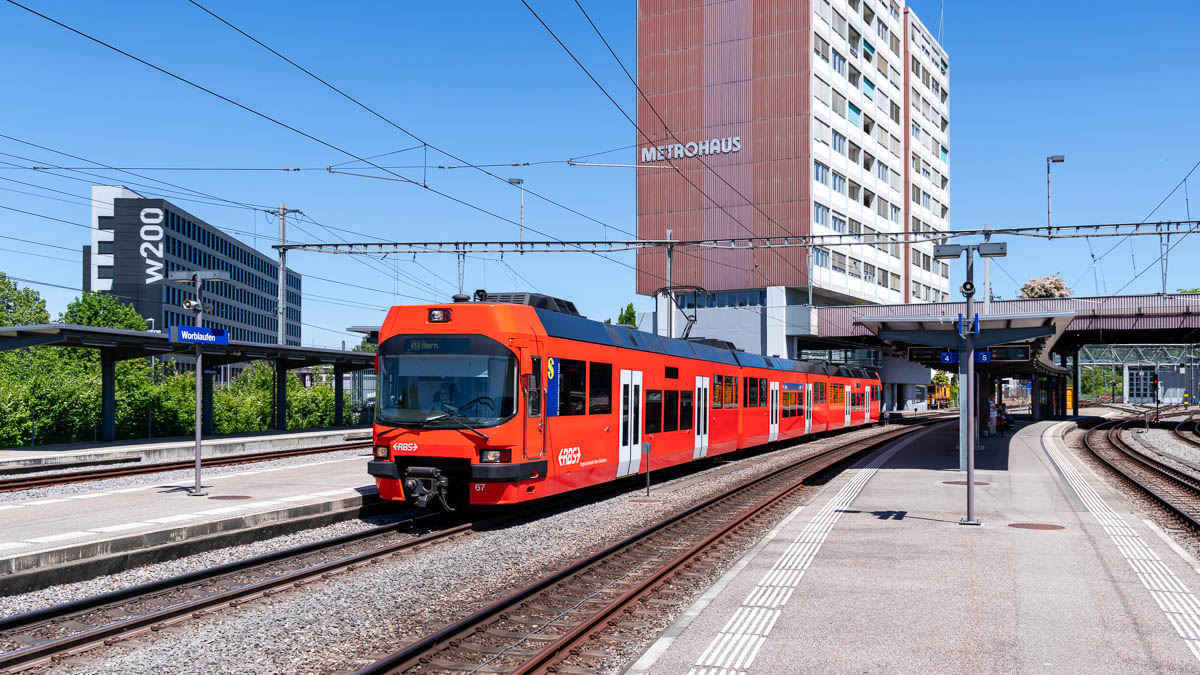 S-Bahn Bern - RBS 67 (Be 4/12 Seconda) in Worblaufen  (Schweiz)