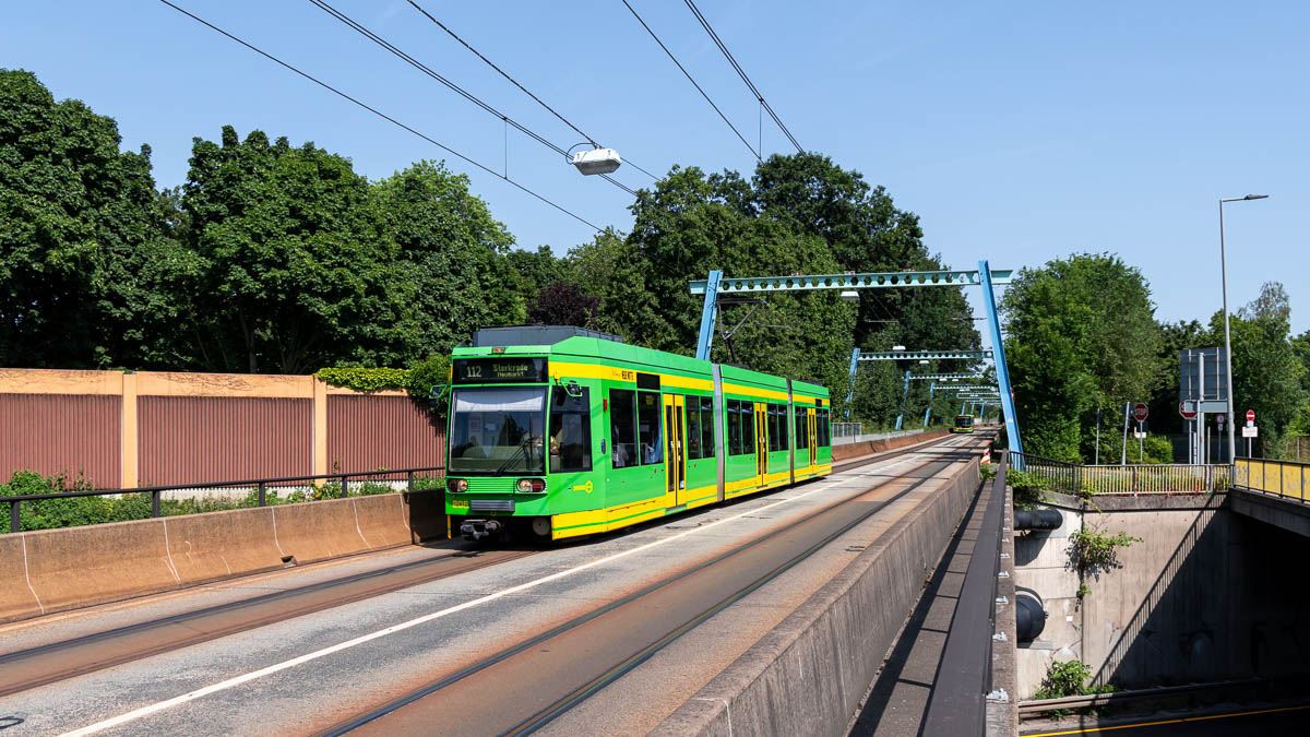 Straßenbahn Rhein-Ruhr: STOAG 205 in Oberhausen(Rhld.), MAN TURBO
